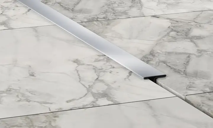 Aluminum Tile Trim i3040 Aluminum tile trim profile i3040 for clean edge finishing on marble surfaces