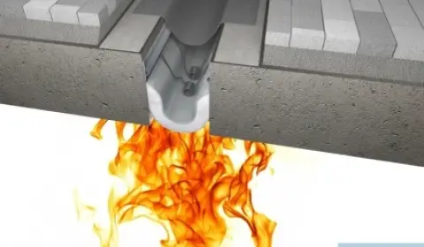 ichem: Superplasticizers for Strong and Fast-Setting Concrete A close-up image of concrete being poured, enhanced with ichem building solutions superplasticizers for early strength development
