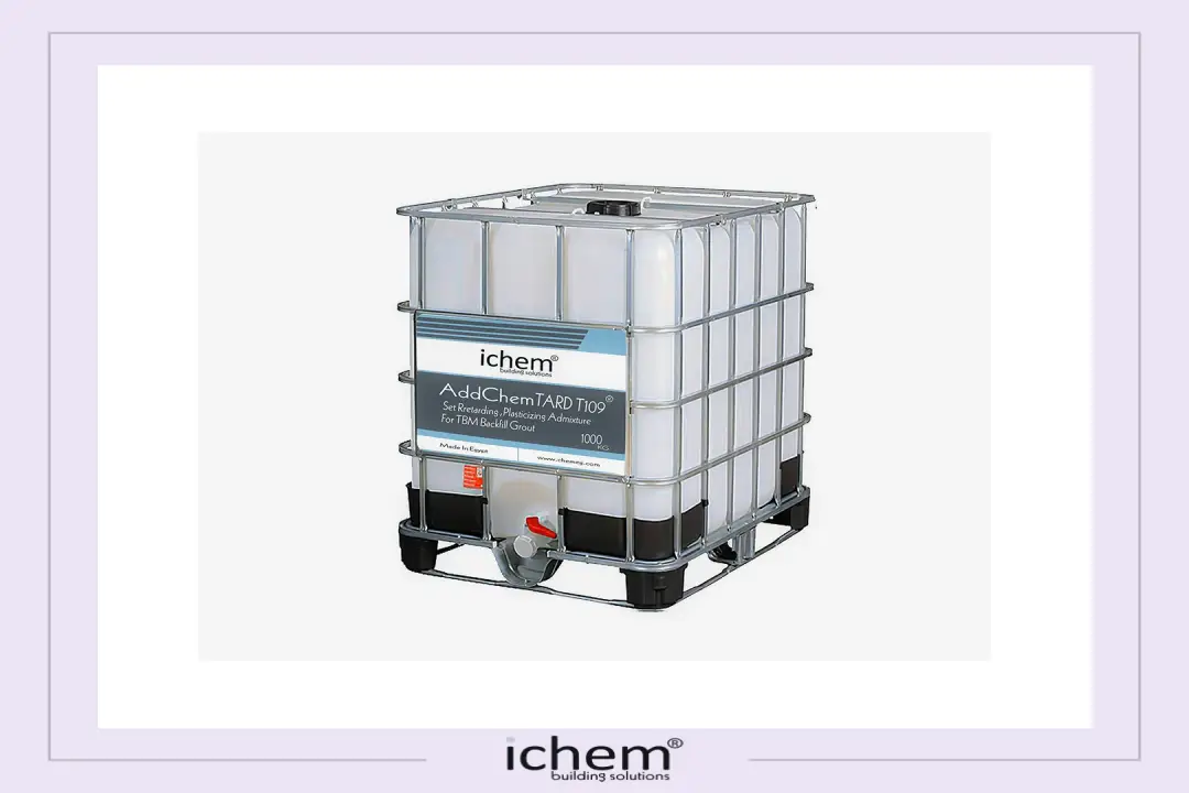 Construction-Chemicals-Solutions-ichem-addchem-tard-T109-1000kg صورة توضح منتج add chem tard t109 ,اضافة تأخير الشك و تليين الجراوت لمشاريع الانفاق في عبوة 20كجم