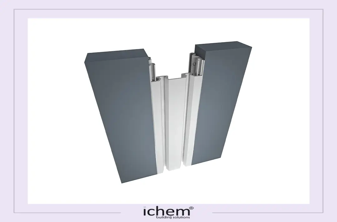 expantion-joints-solutions-i710 غطاء فاصل تمدد من ichem للواجهات الزجاجيه والجدران و الاسقف