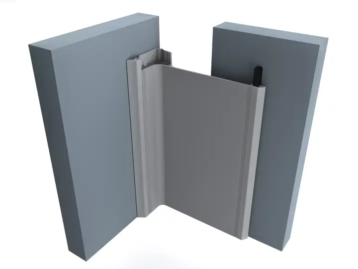 expantion-joints-solutions-i870 اليك صوره من زاويه اخري توضح فاصل انشائي رأسي يتم تركيبه للحوائط من صنع شركة ichem