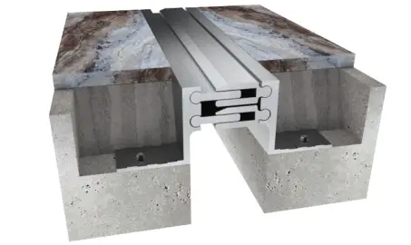 expansion-joints-i322 اليك صورة توضح expansion joint from ichem  يساعد في منح المبني حركة تمدديه و انكماشية اثناء التغيرات البيئية