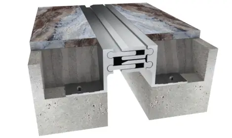expansion-joints-i322 اليك صورة توضح expansion joint from ichem  يساعد في منح المبني حركة تمدديه و انكماشية اثناء التغيرات البيئية