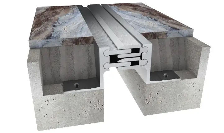 expansion-joints-i322 اليك صورة توضح expansion joint from ichem  يساعد في منح المبني حركة تمدديه و انكماشية اثناء التغيرات البيئية
