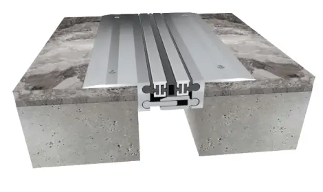 expantion-joints-solutions-i325 صوره توضح فاصل انشائي من ichem يتم تركيبه علي اكثر من نوع من التشطيبات