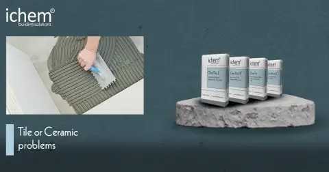 Tile Or Ceramic Problem اليك صوره توضح المنتجات التي تقوم بتقديمها شركة ichem for chemical constructions