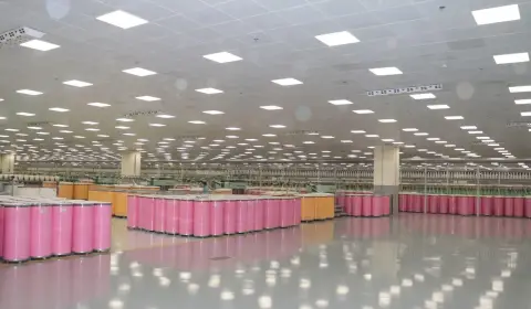 مصنع-غزل-المحلة-اي-كيم-حلول-البناء اليك صوره لمصنع غزل المحله الذي قامت شركة اي كيم لحلول البناء الحديث ب عمل اعمال تنفيذيه لتركيب الفواصل الانشائيه بعد تصنيع الكمية والتعاقد